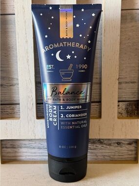 Bath & Body Works Aromatherapy BALANCE Juniper Coriander Moisturizing Body Cream